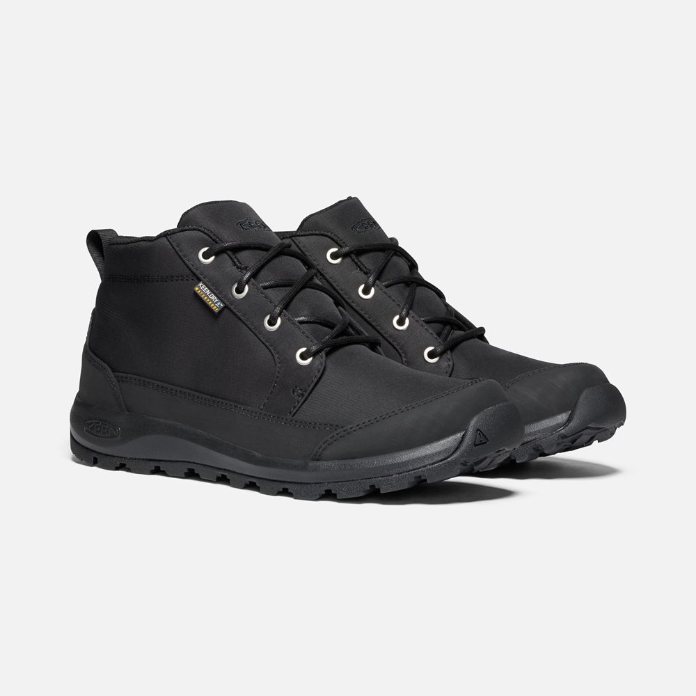 Keen Chukka Kängor Herr Svarta - Glieser Nylon Waterproof - 490283MCH